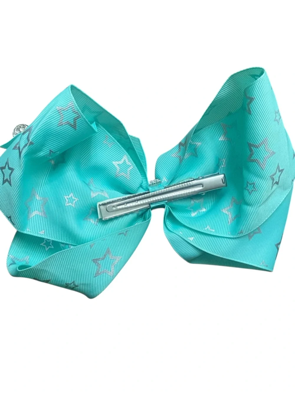 Teal Bow with Stars